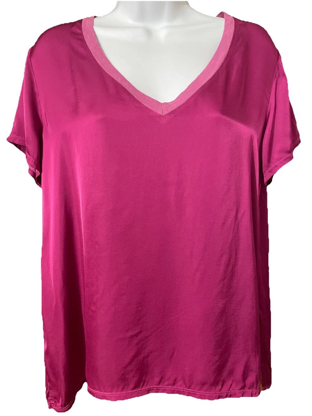 Nation Ltd Bennie Oversized Tee Size Medium M Pink Shiny